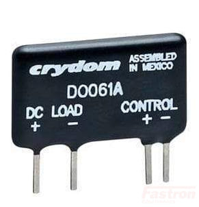 DO061B, Mini-SIP Solid State Relay, 1.7-9VDC Control, 1 Amp, 3-60VDC out, PCB Mount DO061B, Mini-SIP Solid State Relay, 1.7-9VDC Control, 1 Amp, 3-60VDC out, PCB Mount